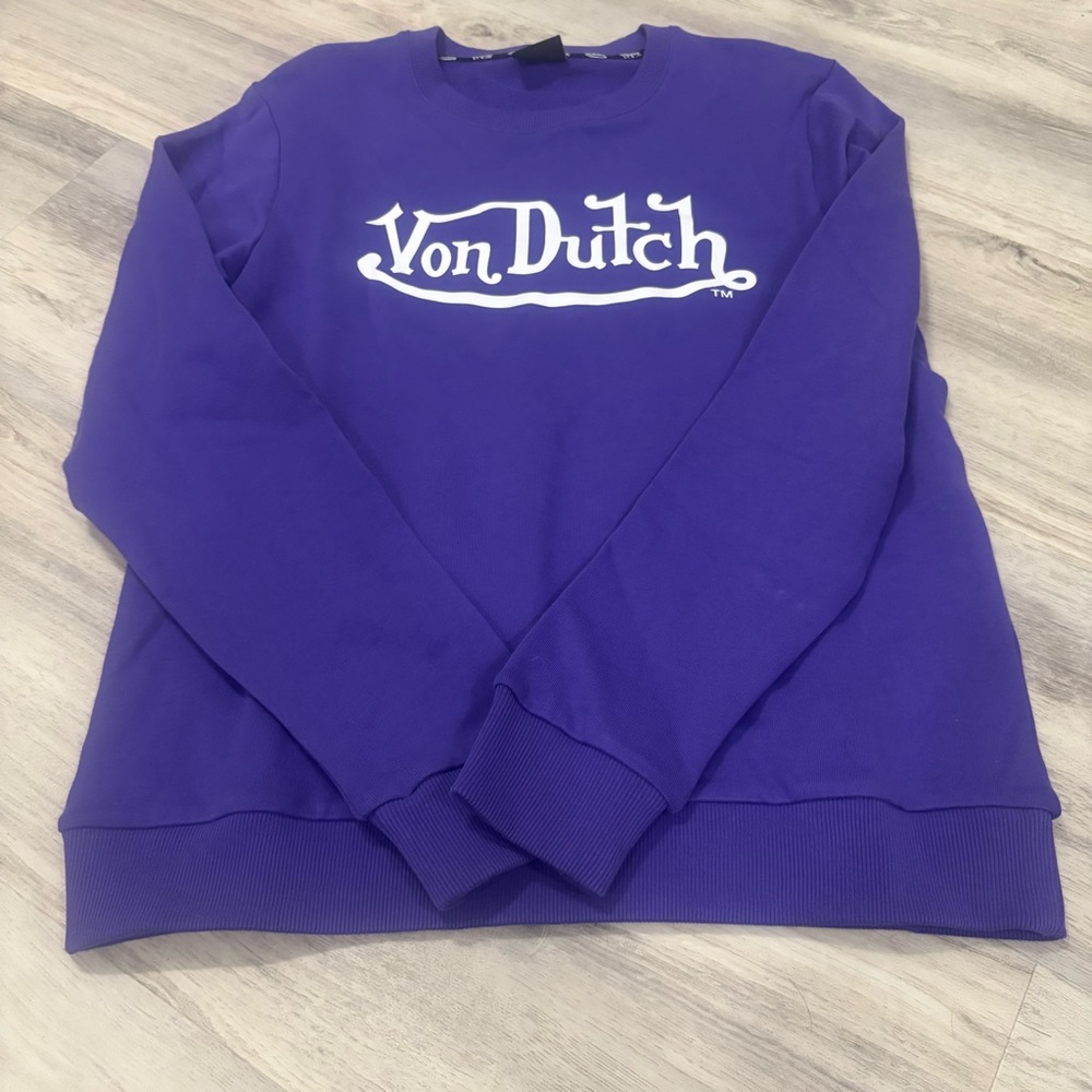Purple Von Dutch Crewneck Small Sweatshirt NEW